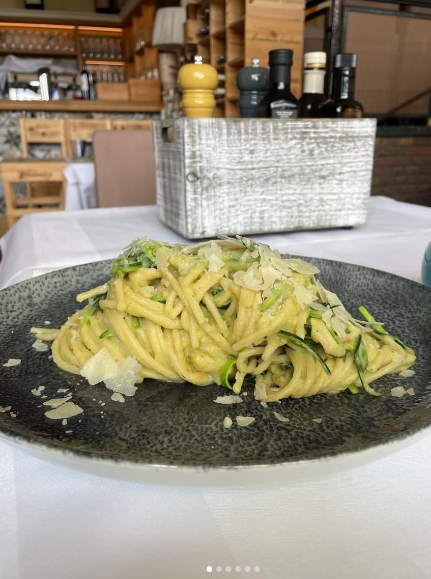 Spaghetti alla Nerano mit Zucchini und Parmigiano
